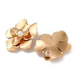 Alloy Flower Stud Earrings for Women&nbsp;EJEW-U028-14G