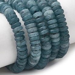Frosted Dyed Natural White Jade Beads Strands&nbsp;G-K389-C43-01A-01
