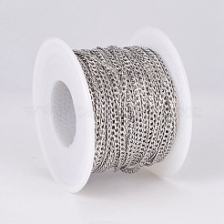 Tarnish Resistant 304 Stainless Steel Curb Chains&nbsp;CHS-E018-05P