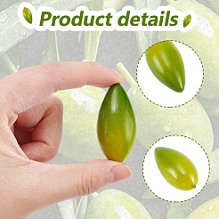 Foam Imitation Olive&nbsp;AJEW-GF0013-46