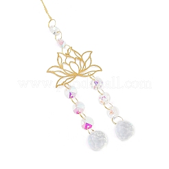 Brass Big Pendant Decorations&nbsp;HJEW-M005-04D-G