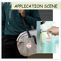 DIY Sports Ball Acrylic Pendant Keychain Making Kits&nbsp;DIY-SP0001-44A
