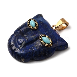 Dyed Natural Lapis Lazuli & Synthetic Turquoise Pendants&nbsp;G-Z090-02G-05
