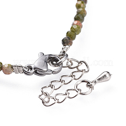 Natural Unakite Bead Bracelets&nbsp;BJEW-JB04555-04
