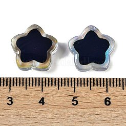 ツートンガラスムードビーズ  スター  温度感知色変化ビーズ  ABカラーメッキ  グリーン  14x14.5x5mm  穴：1.2mm&nbsp;LS-GLAA-Z007-06A