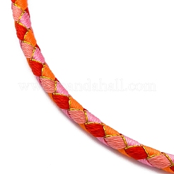 Adjustable Polyester Cord Braided Bracelets&nbsp;BJEW-Z085-01G-12