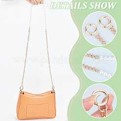 2Pcs 2 Colors Resin Imitation Pearl Crossbody Purse Straps&nbsp;FIND-WR0009-53