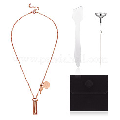 1Pc 304 Stainless Steel Column Urn Ashes Necklace&nbsp;DIY-TA0010-14A