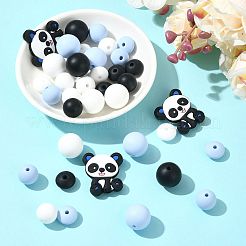 40Pcs 10 Styles Silicone Beads&nbsp;SIL-FS0001-27A