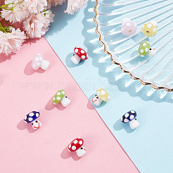 10Pcs 5 Colors Handmade Lampwork Beads&nbsp;GLAA-GO0001-03