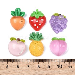 Opaque & Transparent Resin Imitation Food Cabochons&nbsp;RE-CBAA0C5-01