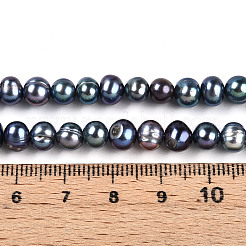 Natural Cultured Freshwater Pearl Beads Strands&nbsp;PEAR-N013-05C-01