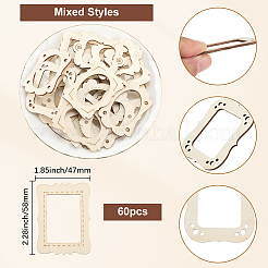 3Sets Unfinished Wood Cutouts&nbsp;DIY-SP0003-85
