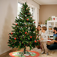 Polyester Christmas Tree Skirt&nbsp;DIY-WH0321-40A