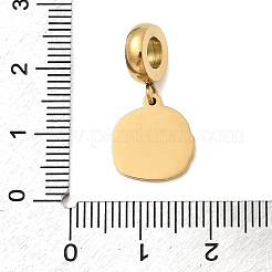 304 Stainless Steel Enamel European Dangle Charms&nbsp;STAS-D153-05A-G