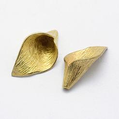 Brass Bead Caps&nbsp;KK-F721-121C-RS