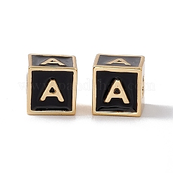 Rack Plating Brass Enamel Beads&nbsp;KK-B060-04G-01A