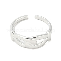 Double Knot Brass Open Cuff Ring for Women&nbsp;LS-RJEW-A040-05P