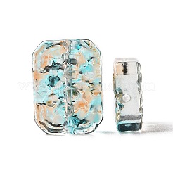 Transparent Spray Painted Glass Beads&nbsp;GLAA-I050-08I