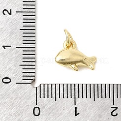Brass Pave Clear Cubic Zirconia Pendants&nbsp;KK-G554-16G