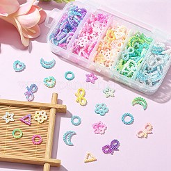 30G 5 Colors Spray Paint ABS Plastic Cabochons&nbsp;KY-YW0001-39