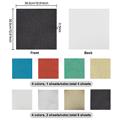 12 Sheets 8 Style Glitter Cardstock Paper&nbsp;AJEW-BC0003-97