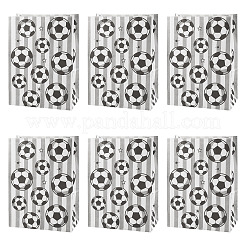 フットボールプリント紙キャディバッグ15個  長方形  ホワイト  158x81x220mm&nbsp;ABAG-TA0002-33B