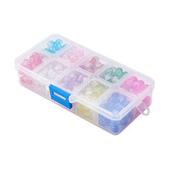 Baking Paint Crackle Glass Bead&nbsp;CCG-PH0002-8mm-02