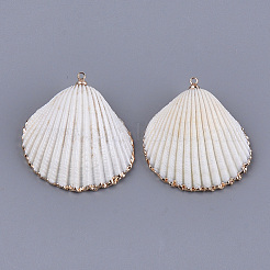 Electroplate Sea Shell Pendants&nbsp;SSHEL-S261-05
