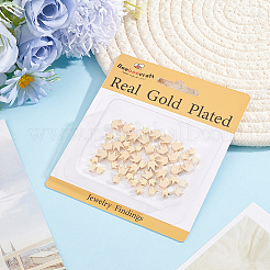 50Pcs 2 Styles Brass Beads&nbsp;KK-BBC0027-41