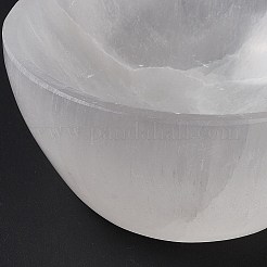 Natural Selenite Charging Bowl for Cleansing&nbsp;AJEW-E051-01A
