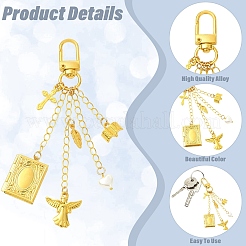 Brass Locket Pendant Decorations&nbsp;HJEW-YW00531