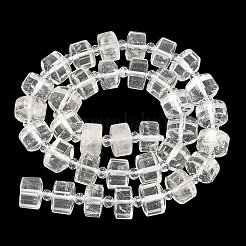 Natural Quartz Crystal Beads Strands&nbsp;G-G453-G03-7x12mm