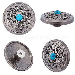 10Pcs Antique Silver Alloy Decorative Rivets&nbsp;BUTT-GF0004-22B