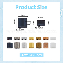 420Pcs 14 Styles 2-Hole Opaque Glass Seed Beads&nbsp;SEED-HS0001-12