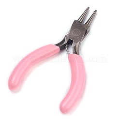 45＃炭素鋼ジュエリープライヤー  ラウンドラジオペンチ  フェロニッケル  ピンク  79x45x8mm&nbsp;PT-L007-16F