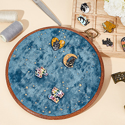 Galaxy Enamel Pin Hoop&nbsp;FIND-WH0260-64B