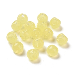 イミテーションゼリー風アクリルチャーム  ティアドロップ  シャンパンイエロー  13.5x13x13.5mm  穴：3mm  約365個/500g&nbsp;OACR-B002-06F