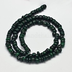 天然ココナッツロンデルビーズ連売り  ミックスカラー  4~8x2~6mm  穴：1mm  約108個/連  15インチ&nbsp;COCB-O002-01