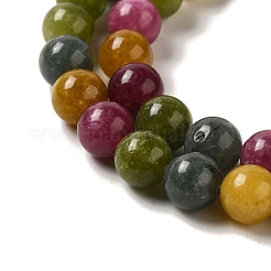 Natural Dyed White Jade Beads Strands&nbsp;G-M402-C03-23