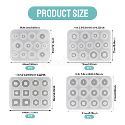 4Pcs 4 Styles DIY Beads Silicone Molds&nbsp;SIMO-TA0001-15