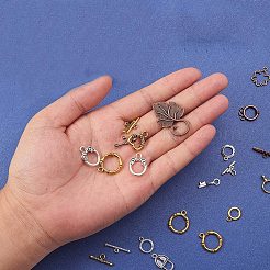 Tibetan Style Alloy Toggle Clasps&nbsp;TIBE-PH0004-17