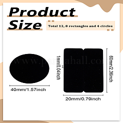 靴修理合成ゴムヒールの交換  ブラック  60x20x1mm&nbsp;DIY-LP0005-27