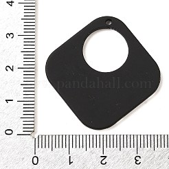 アクリルパーツ  水玉模様で  菱形  34.5x34.5x2.5mm  穴：1.6mm&nbsp;FIND-M046-02D