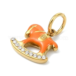 304 Stainless Steel Enamel Pendants&nbsp;STAS-A145-02G