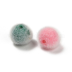 Flocky Opaque Acrylic Beads&nbsp;OACR-I026-01A