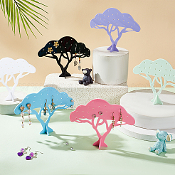 6 Sets 6 Colors Acrylic Earring Display Stands&nbsp;EDIS-FH0001-10