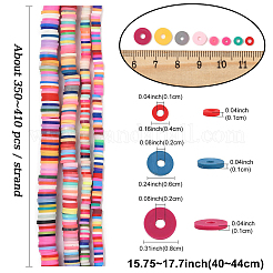 4 Strands 4 Styles Handmade Polymer Clay Beads Strands&nbsp;CLAY-YW0002-22C