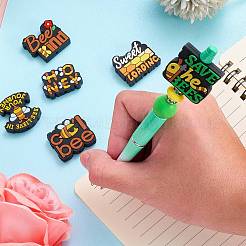 14Pcs 7 Colors Food Grade Eco-Friendly Silicone Focal Beads&nbsp;SIL-SZ0003-85