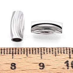 真鍮製スペーサービーズ  カドミウムフリー＆ニッケルフリー＆鉛フリー  バレル  プラチナメッキ  11x5mm  穴：2.8mm&nbsp;KK-T075-53P